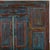 Antique Indian Painted Teakwood Buffet Cabinet, in a beautiful blue paint finish with the trim painted later in pink, and...