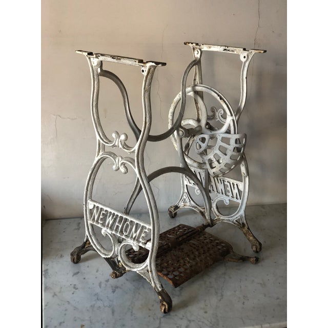 American Rare Antique New Home "Light Running" Sewing Machine, American Circa 1930 For Sale - Image 3 of 9