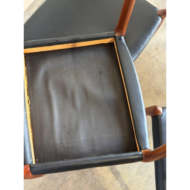 Jl Moller Model 78 and 62 Walnut Dining Chairs Set of 6 Denmark Mid-Century Modern 1960s For Sale - Image 13 of 14