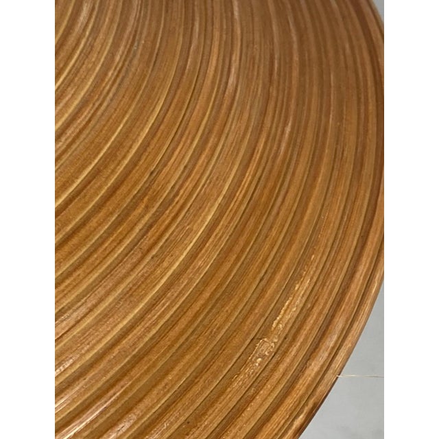 Pencil Split Reed, Rattan, Bamboo & Brass Pendant Lamp, 1970s For Sale - Image 13 of 17