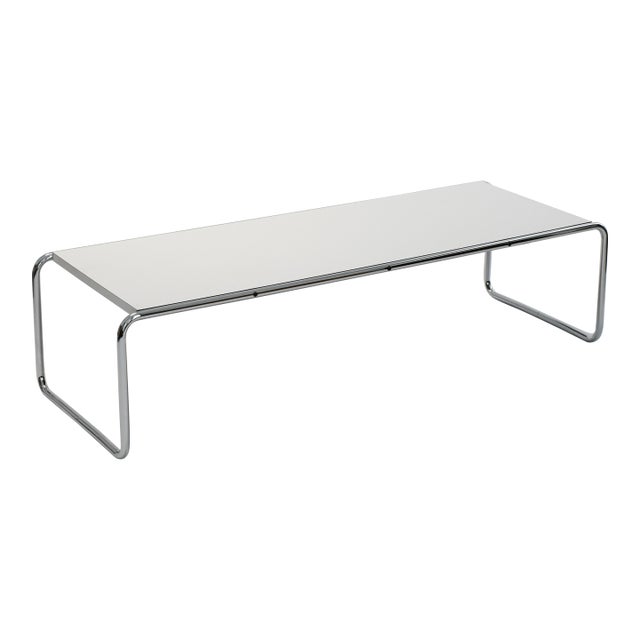 Mid-Century Modern Laccio Coffee Table by Marcel Breuer, 1980s For Sale