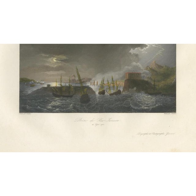 Gold Duguay-Trouin, Capture of Rio De Janeiro, 1838, Engraving For Sale - Image 8 of 10