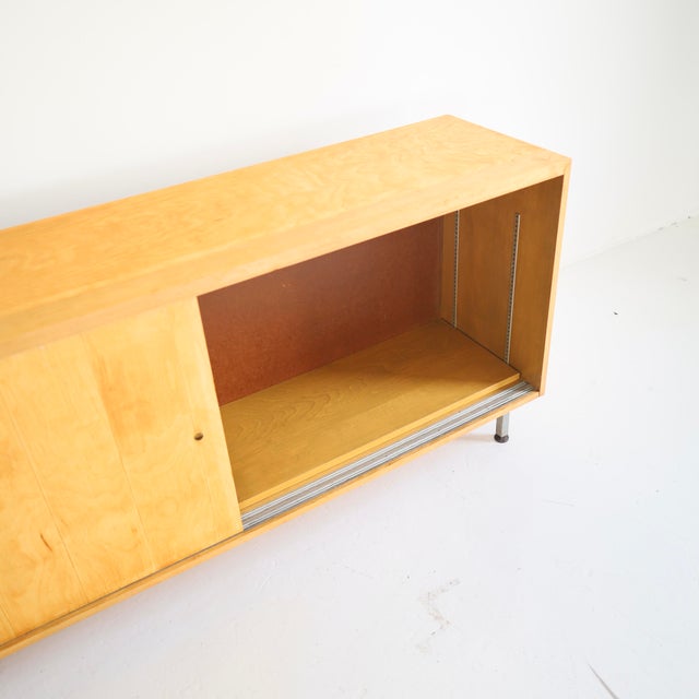 Monumental 1960s Maple Credenza For Sale - Image 4 of 12