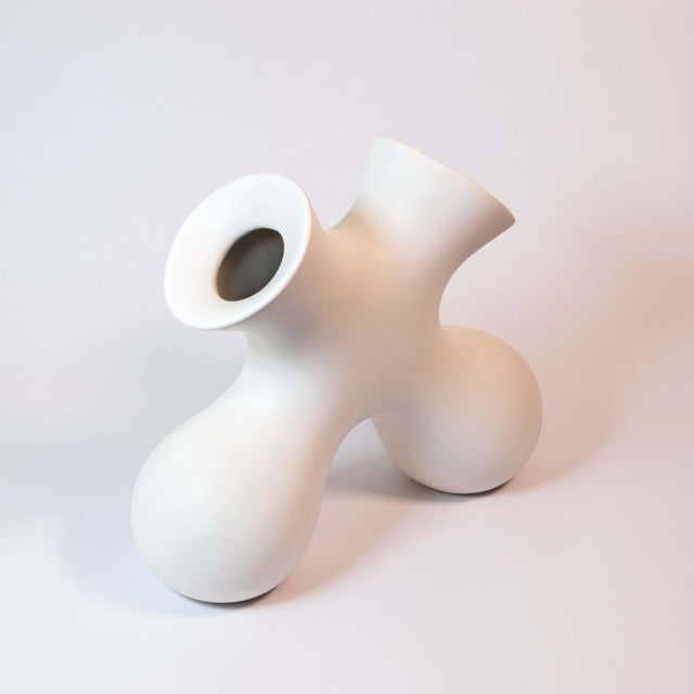 Tabono vase in ceramic by soheila mahmoodi dimensions: d 13 x w 34 x h 28 cm. Materials: ceramic all our lamps can be...