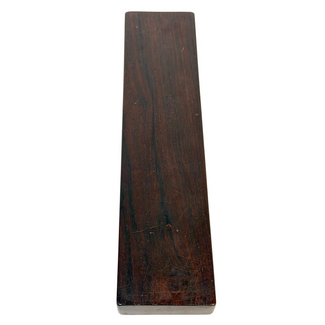 Chinese Scholar's Carved Hongmu Hardwood Qilin Paperweight, Possibly Zitan, Qing For Sale - Image 15 of 16