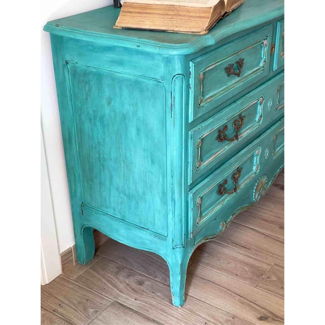 Mid-20th Century Louis XV French Chest of Drawers, 1950s For Sale - Image 16 of 18