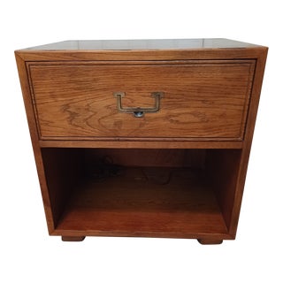Mid 20th Century Vintage Henredon Artefacts Campaign Nightstand For Sale