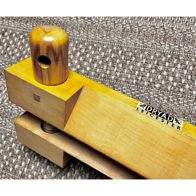 Wood Vintage Professional Bookbinding Block Finishing Press | by Dryad, Leicester England For Sale - Image 7 of 12