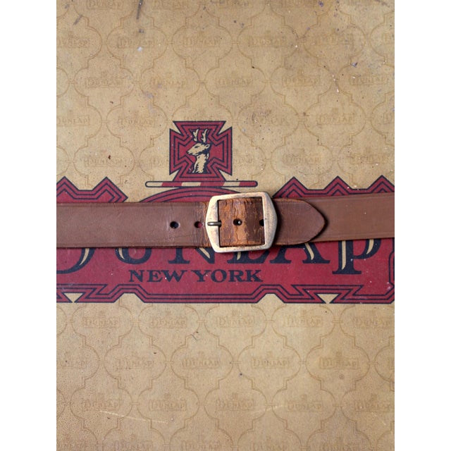 Vintage 1930s Dunlap New York Hat Box With Leather Strap For Sale - Image 14 of 16