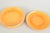 Kähler, set of six plates. Six ceramic plates with uranium glaze in warm golden tones, produced by Kähler in the 1930s....