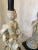 1960s Pair of 1960s Antiqued White Rococo Style Cherub Lamps For Sale - Image 5 of 12