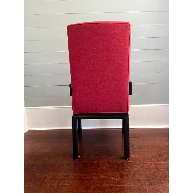 Part of the iconic Michael Taylor for Baker Chinoiserie "Far East" collection, this statement chair features an Asian...