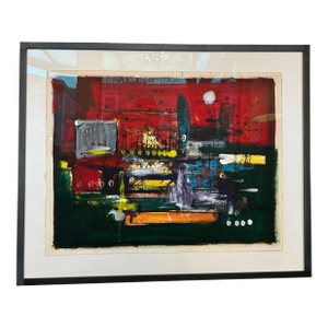 1960s Original Émile Gérard Acrylic Painting