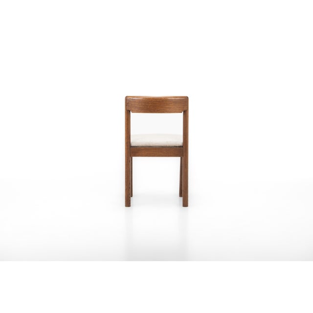 Mid-Century Modern Vintage Dining Chairs in Dark Oak, 1960s, Set of 4 For Sale - Image 3 of 12