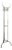 Nymphenburg Coat Rack in Nickel-Plated Brass by Otto Blümel for Classicon, Germany, 1990s For Sale