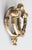 A gorgeous antique early 20th-Century Art Nouveau French gilt brass floral door knocker. This beautiful door knocker is...