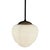 Vintage MCM Pendant Light in Milk White Glass from Pegasam Spain For Sale - Image 5 of 9
