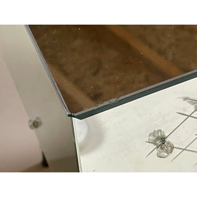 Art Deco Mirrored Bedside Tables, 1950s, Set of 2 For Sale - Image 12 of 15