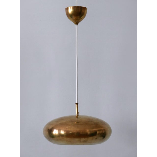 Mid-Century Modern Brass Pendant Lamp by Falkenbergs Belysning, Sweden, 1960s For Sale - Image 4 of 18