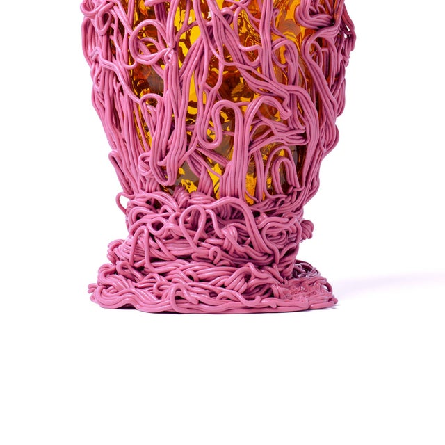 Not Yet Made - Made To Order Spaghetti Special Vase in Amber by Gaetano Pesce for Fish Design For Sale - Image 5 of 10