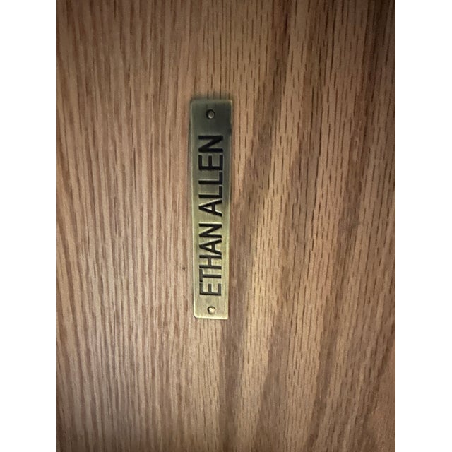 Ethan Allen Corin Trestle Extension Dining Table For Sale - Image 11 of 11