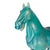 Late 20th Century Large Vintage Turquoise Ceramic Terracotta Asian Horse Sculpture For Sale - Image 5 of 11