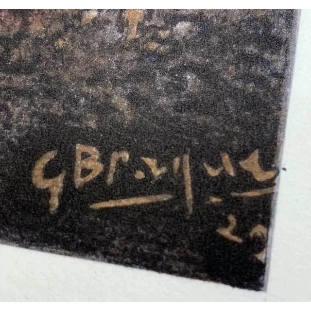 1970s Modern Georges Braque Limited Edition Lithograph Sign "Les Falaises" For Sale - Image 5 of 7