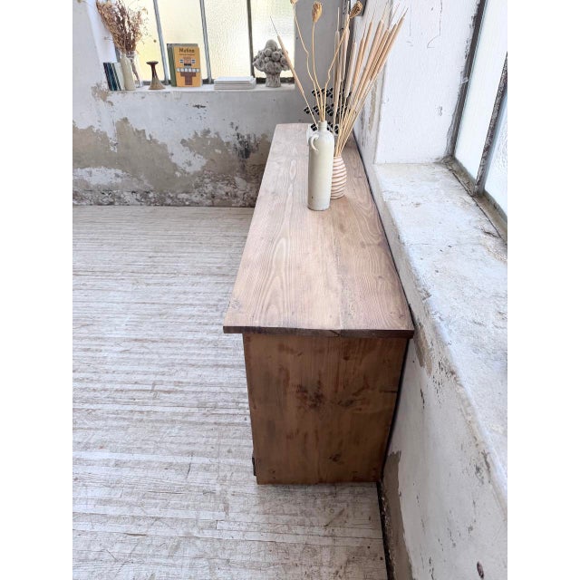 Vintage Pine Workshop Credenza, 1950s For Sale - Image 15 of 18