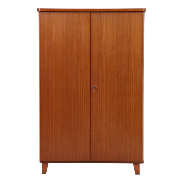 Vintage Danish Teak Wardrobe, 1960s For Sale