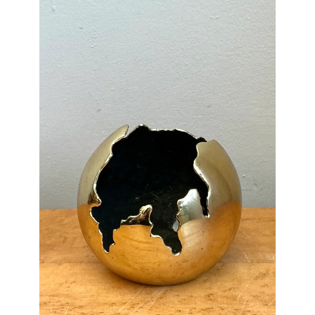 Vintage Brass Decorative Sphere For Sale - Image 10 of 12