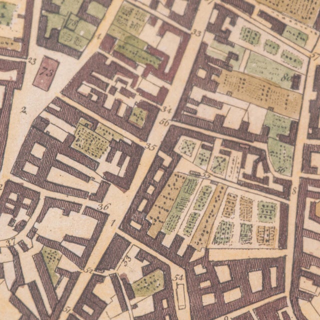 1780's Antique Town Plan Map Poole For Sale - Image 11 of 12