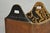 Antique French Country Primitive Copper & Wood Black Grain Painted Grain Bin For Sale - Image 10 of 18