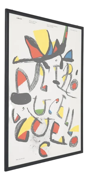 Poster The Light Bird by Joan Mirò for the Venice Biennale, 1981