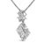 Haus of Brilliance 10K White Gold 1/2 Cttw Princess Cut Rhombus Drop Pendant Necklace For Sale - Image 4 of 5