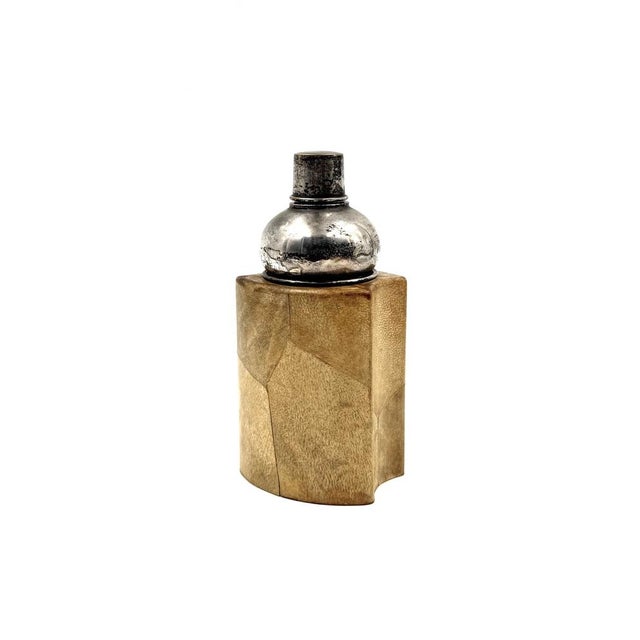 1950s Mid-Century Modern Cream Parchment Cocktail Shaker by Aldo Tura, Italy, 1950s For Sale - Image 5 of 11