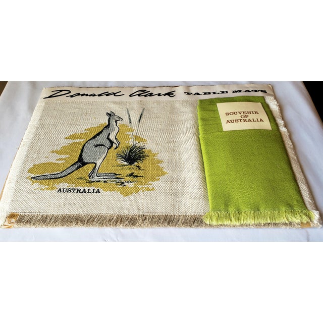 1960s Vintage Kangaroo Placemats – Donald Clark "Design No. 1" – Set of 8 For Sale - Image 5 of 7