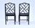 Black Vintage Chinese Chippendale Dining Chairs, Set of Eight, Lacquered For Sale - Image 8 of 16