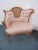 Mid 20th Century Louis XV Style Carved Fruitwood Tufted Fireside Chairs - a Pair For Sale - Image 5 of 10