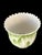 English 1995 Tiffany & Co. Italian Green & White Leaf Ceramic Cachepot Planter For Sale - Image 3 of 13