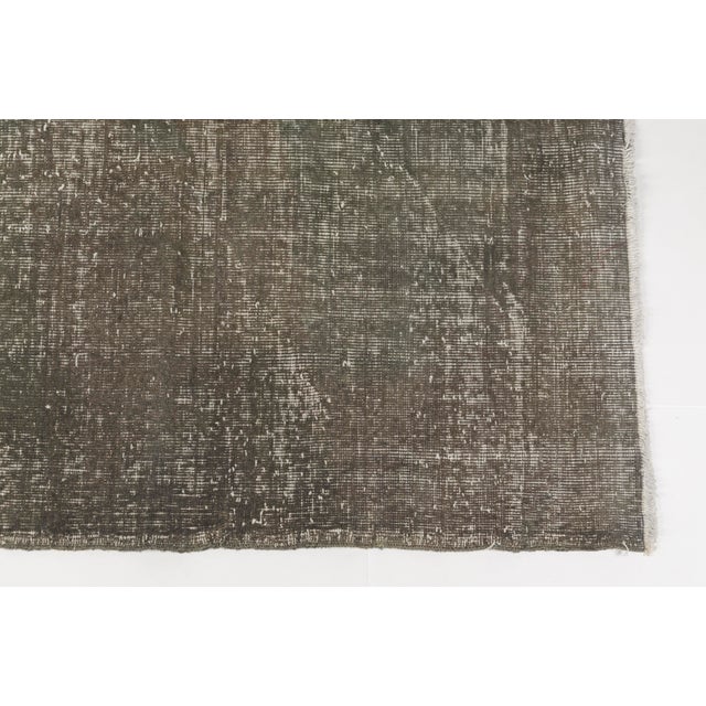 Grey Handknotted Vintage Wool Rug For Sale - Image 10 of 10