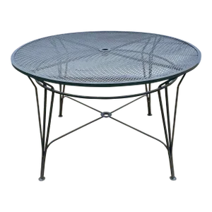 1950s Atomic Radar Salterini Outdoor Dining Table, Attributed
