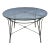 Atomic Radar Salterini Outdoor Wrought Iron Patio Dining Table, Attributed For Sale