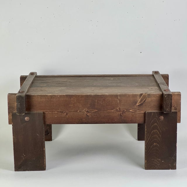 A piece that's hard to describe. Do we attribute it as modern primitive? Or a Japanese inspired folk furniture?...However...