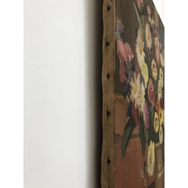 Georges Darel, Bouquet de Fleurs, 1923, Oil on Canvas For Sale - Image 6 of 8