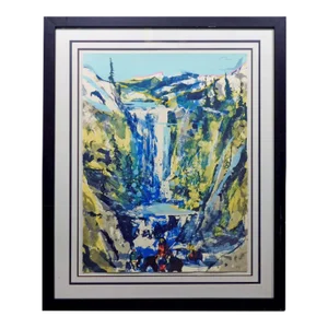 Earl Biss "Walking Upon the Thundering Waters St II" Limited Edition Serigraph Hand Signed Framed