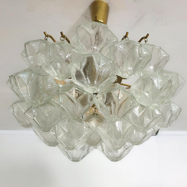 Mid-Century Murano Glass Pagode Chandelier from J. T. Kalmar, 1960s For Sale - Image 12 of 14