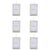 Contemporary Merry & Bright Photo Frame Ornament Set of 6  3"L x 4.25"H For Sale - Image 3 of 3