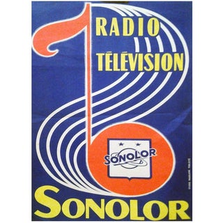 Sonocolor Radio Television, 1959, Poster For Sale