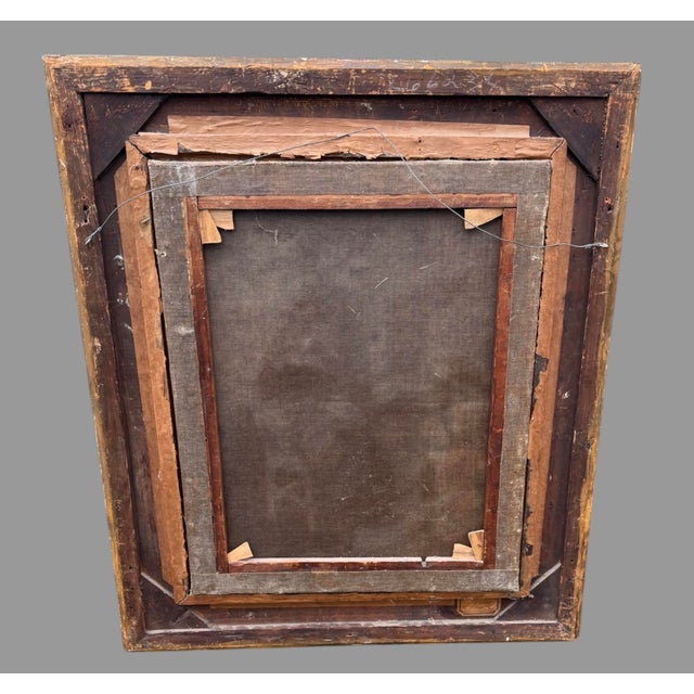 Antique Victorian Gilt Framed Oil Painting on Canvas the Proposal H. B. Sparks For Sale - Image 9 of 10