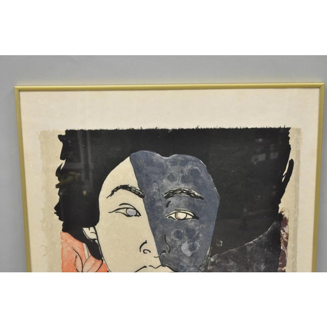 Late 20th Century Vintage Robert Kushner 1986 Signed Lithograph Print "Hiroko" for Brooklyn Museum For Sale - Image 5 of 18